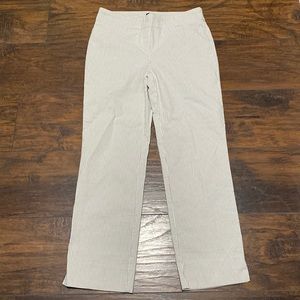 Hilary Radley seersucker ankle pants S